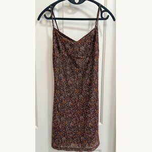 Motel Rocks Brown Floral Slip Dress – Small